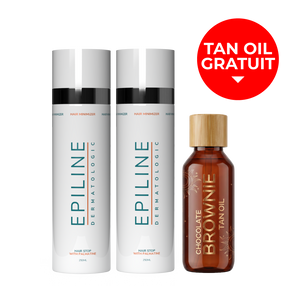 2 x Epiline 250ml + Chocolate Brownie Tan Oil Gratuit