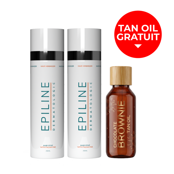 2 x Epiline 250ml + Chocolate Brownie Tan Oil Gratuit