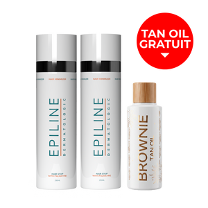 2 x Epiline 250ml + Brownie Tan Oil Gratuit