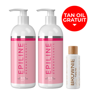 2 x Epiline 500ml + Brownie Tan Oil Gratuit