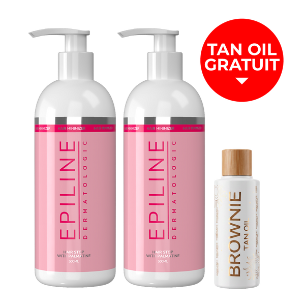 2 x Epiline 500ml + Brownie Tan Oil Gratuit
