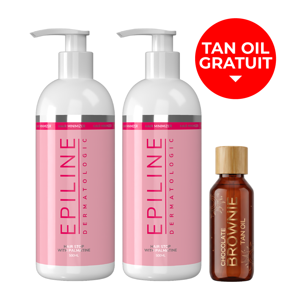 2 x Epiline 500ml + Chocolate Brownie Tan Oil Gratuit