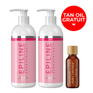 2 x Epiline 500ml + Chocolate Brownie Tan Oil Gratuit