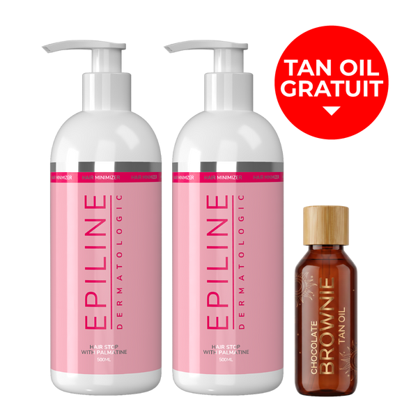 2 x Epiline 500ml + Chocolate Brownie Tan Oil Gratuit